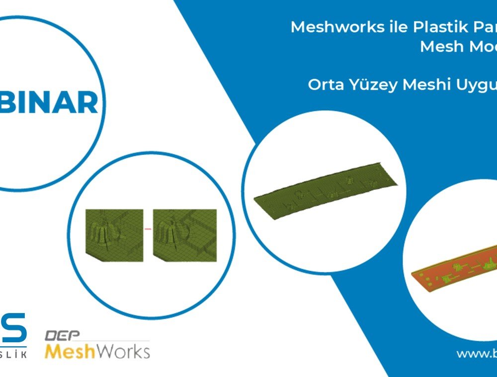 Meshworks ile Plastik Parçalarda Mesh Modelleme ve Orta Yüzey Meshi Uygulamalar