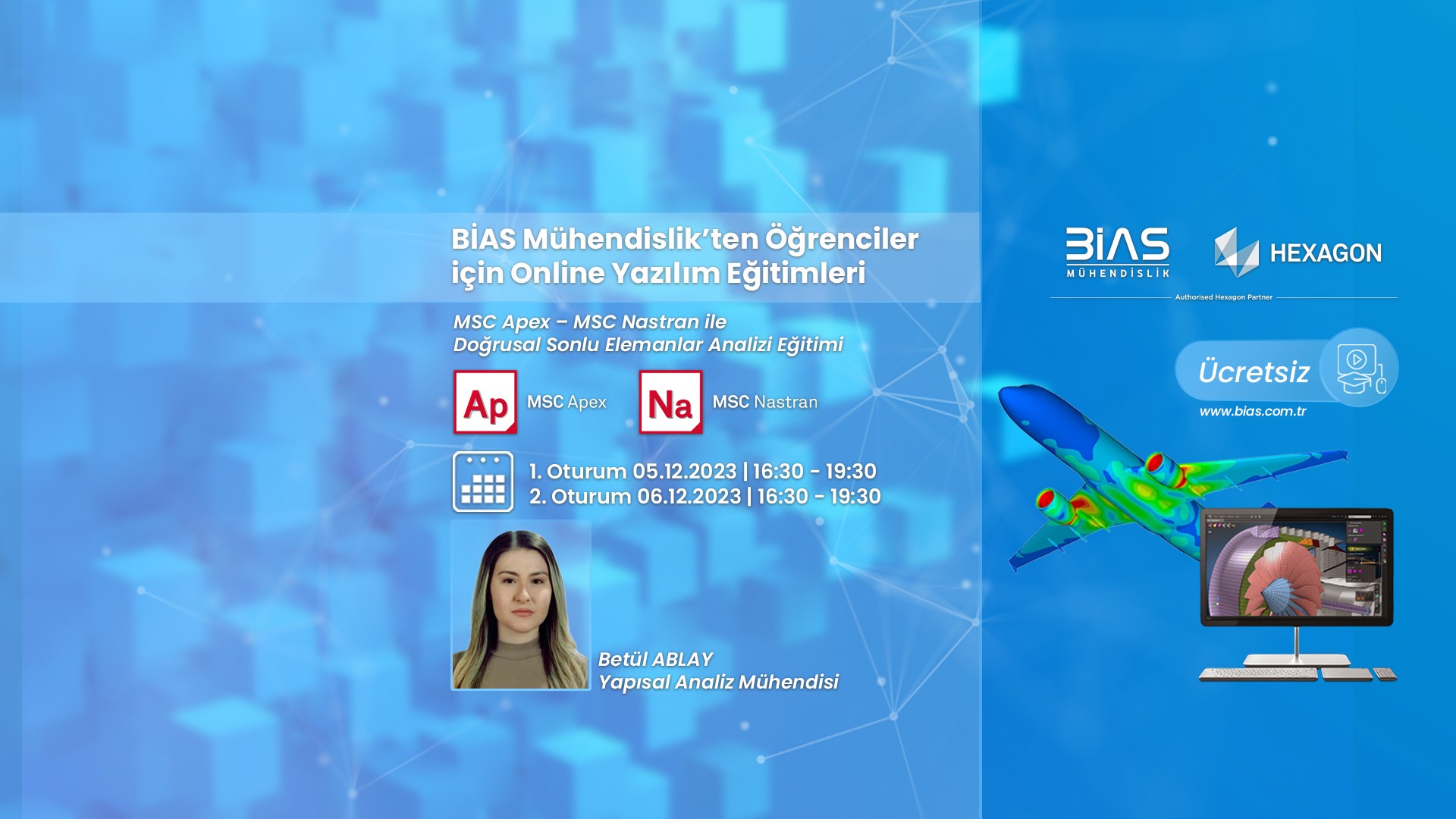MSC Apex - MSC Nastran ile Doğrusal Sonlu Elemanlar Analizi Eğitimi