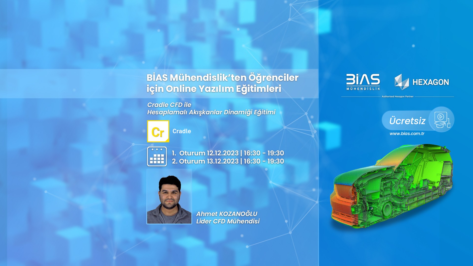 Cradle CFD ile Hesaplamalı Akışkanlar Dinamiği Eğitimi